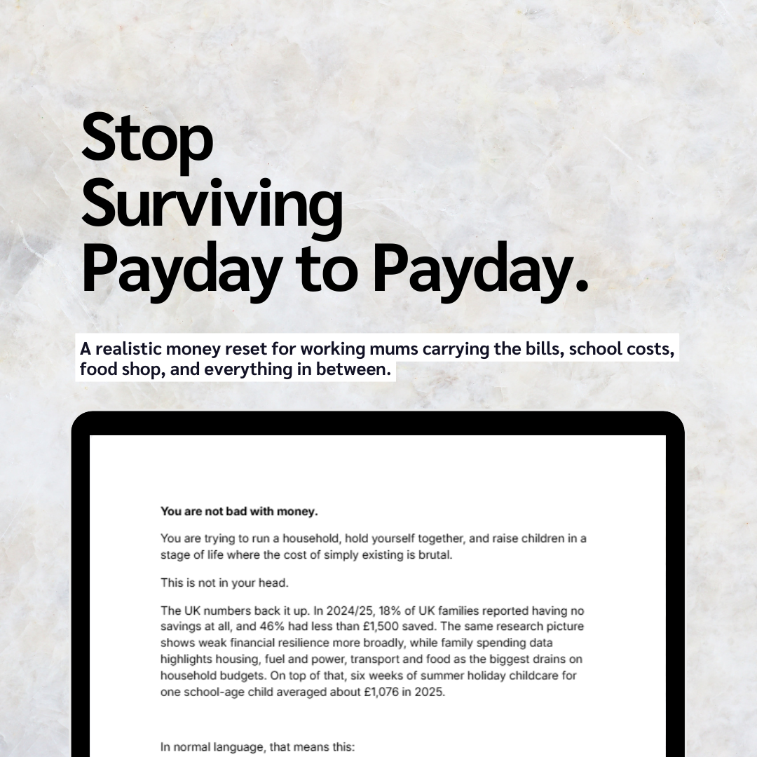 The Payday Survival Plan: A Family Money Reset For Busy UK Mums